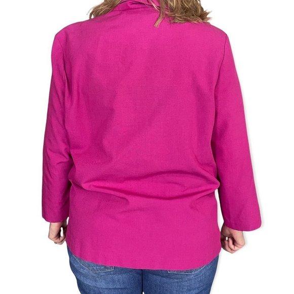 Vintage Alfred Dunner Pink One Button Blazer - Picture 2 of 8